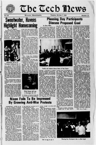Tech News Volume 60, Issue 19,October 7, 1969 thumbnail