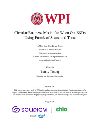 Circular Business Model for Worn Out SSDs Using Proofs of Space and Time thumbnail