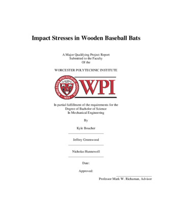 Impact Stresses in Wooden Baseball Bats thumbnail