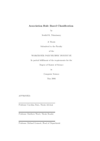 Association Rule Based Classification thumbnail