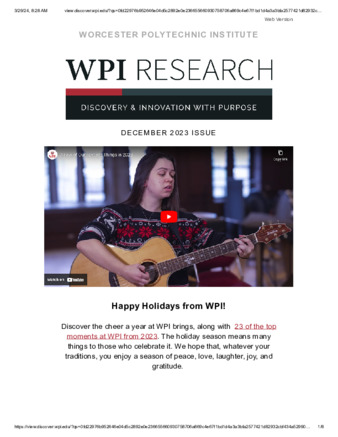 WPI Research Newsletter, December 2023 Miniaturansicht