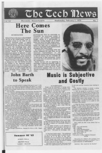 Tech News Volume 64, Issue 01, February 7, 1973 miniatura