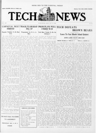 Tech News Volume 14, Issue 14, January 16, 1923 Miniaturansicht