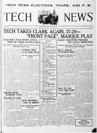 Tech News Volume 25, Issue 17, February 28, 1934 Miniaturansicht