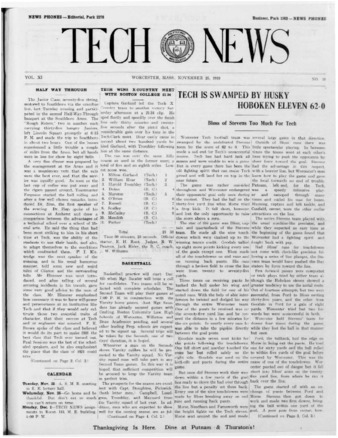 Tech News Volume 11, Issue 10, November 25, 1919 thumbnail