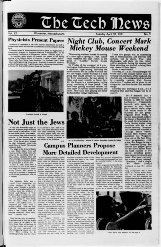 Tech News Volume 62, Issue 09, April 20, 1971 miniatura