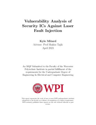 Vulnerability Analysis of security ICs against Laser Fault Injection Miniatura