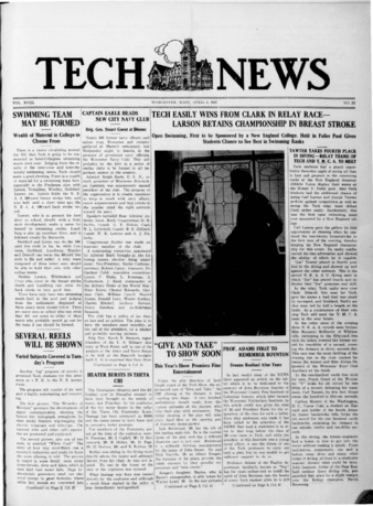 Tech News Volume 18, Issue 22, April 5, 1927 Miniaturansicht
