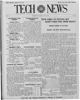 Tech News Volume 10, Issue 20, June 3, 1919 Miniaturansicht