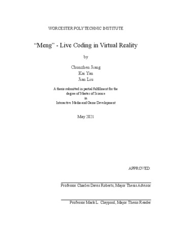 “Meng” - Live Coding in Virtual Reality la vignette