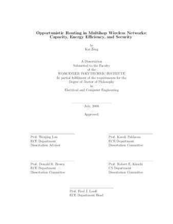 Opportunistic Routing in Multihop Wireless Networks: Capacity, Energy Efficiency, and Security  缩图