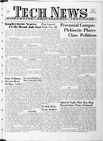Tech News Volume 39, Issue 23, May 18, 1949 thumbnail