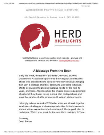 Herd Highlights, November 30, 2023 la vignette