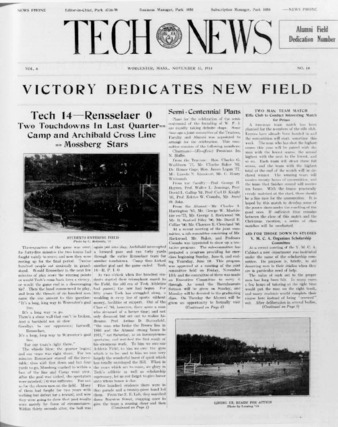 Tech News Volume 6, Issue 10, November 17, 1914  Miniaturansicht