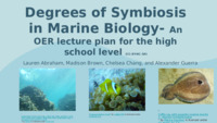 Degrees of Symbiosis in Marine Biology for High School Students miniatura