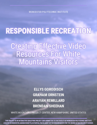 Responsible Recreation: Creating Effective Video Resources for White Mountains Visitors thumbnail