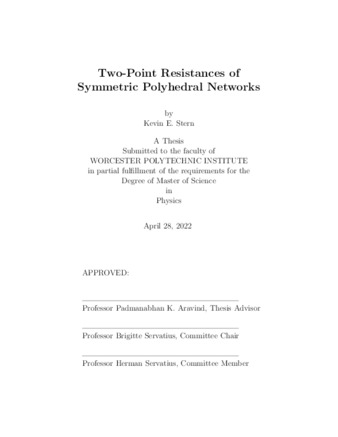 Two-Point Resistances of Symmetric Polyhedral Networks thumbnail