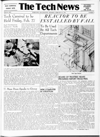 Tech News Volume 49, Issue 9, February 26, 1959 la vignette