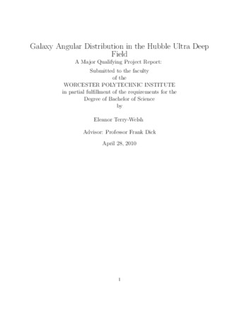 Galaxy Angular Distribution in the Hubble Ultra Deep Field thumbnail