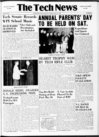 Tech News Volume 46, Issue 13, May 15, 1956 la vignette