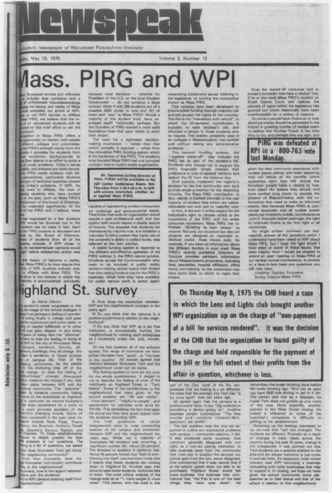 Newspeak Volume 03, Issue 12, May 13, 1975 thumbnail