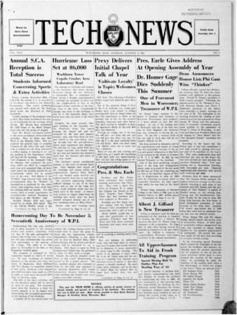 Tech News Volume 30, Issue 01, October 4, 1938 Miniaturansicht