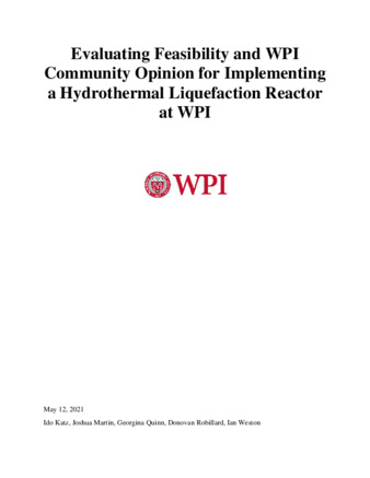 Evaluating Feasibility and WPI Community Opinion for Implementing a Hydrothermal Liquefaction Reactor at WPI miniatura