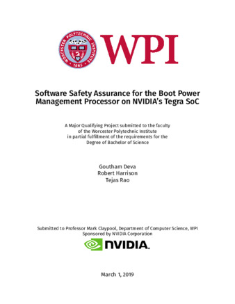NVIDIA: Software Safety Assurance for the Boot Power Management Processor on the Tegra SoC thumbnail