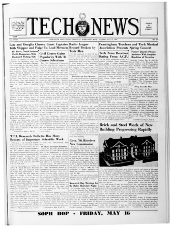 Tech News Volume 32, Issue 10, May 13, 1941 thumbnail