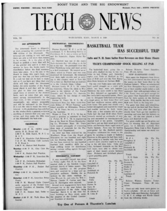 Tech News Volume 11, Issue 21, March 2, 1920 miniatura