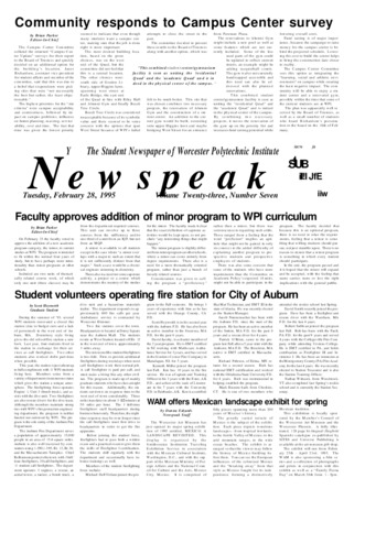 Newspeak Volume 23, Issue 7, February 28, 1995 la vignette