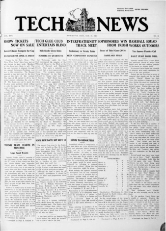 Tech News Volume 16, Issue 23, March 31, 1925 Miniaturansicht
