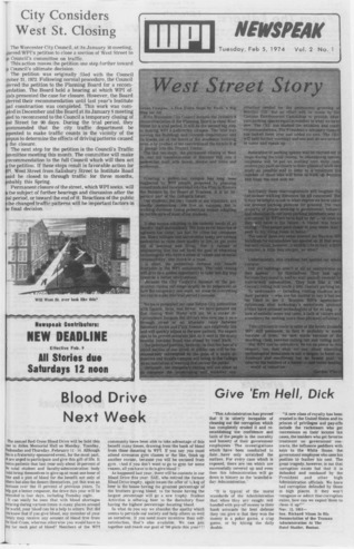 Newspeak Volume 02, Issue 01, February 5, 1974 la vignette