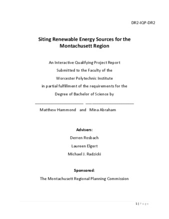 Citing Renewable Energy Sources for the Montachusett Region thumbnail