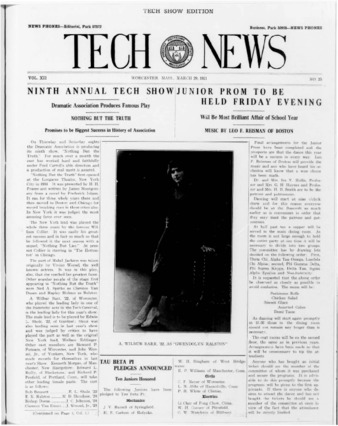 Tech News Volume 12, Issue 25, March 29, 1921 Miniaturansicht
